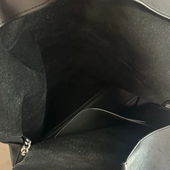 All Saints Black Leather Shoulder Bag - Picture 3 of 3